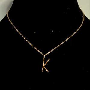 K necklace with dimonds